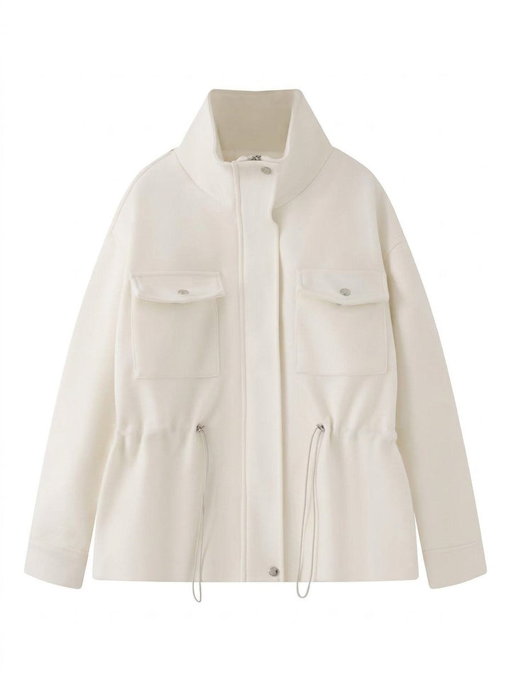 Cinched Waist Utility Jacket