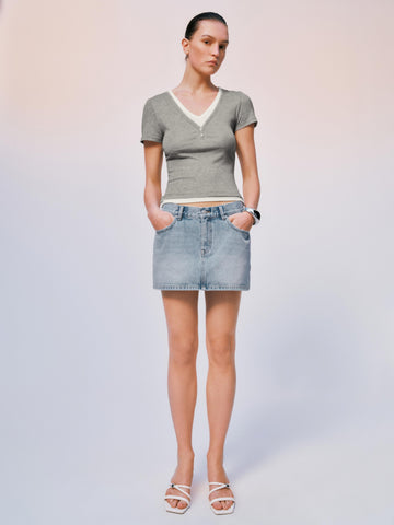 Denim Mini Skirts