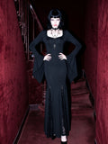 Gothic Flare Sleeve Lace Maxi Dress