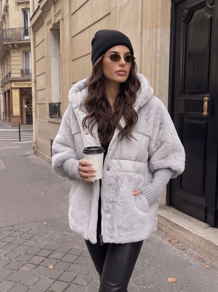 Cozy Faux Fur Hooded Puffer Jacket