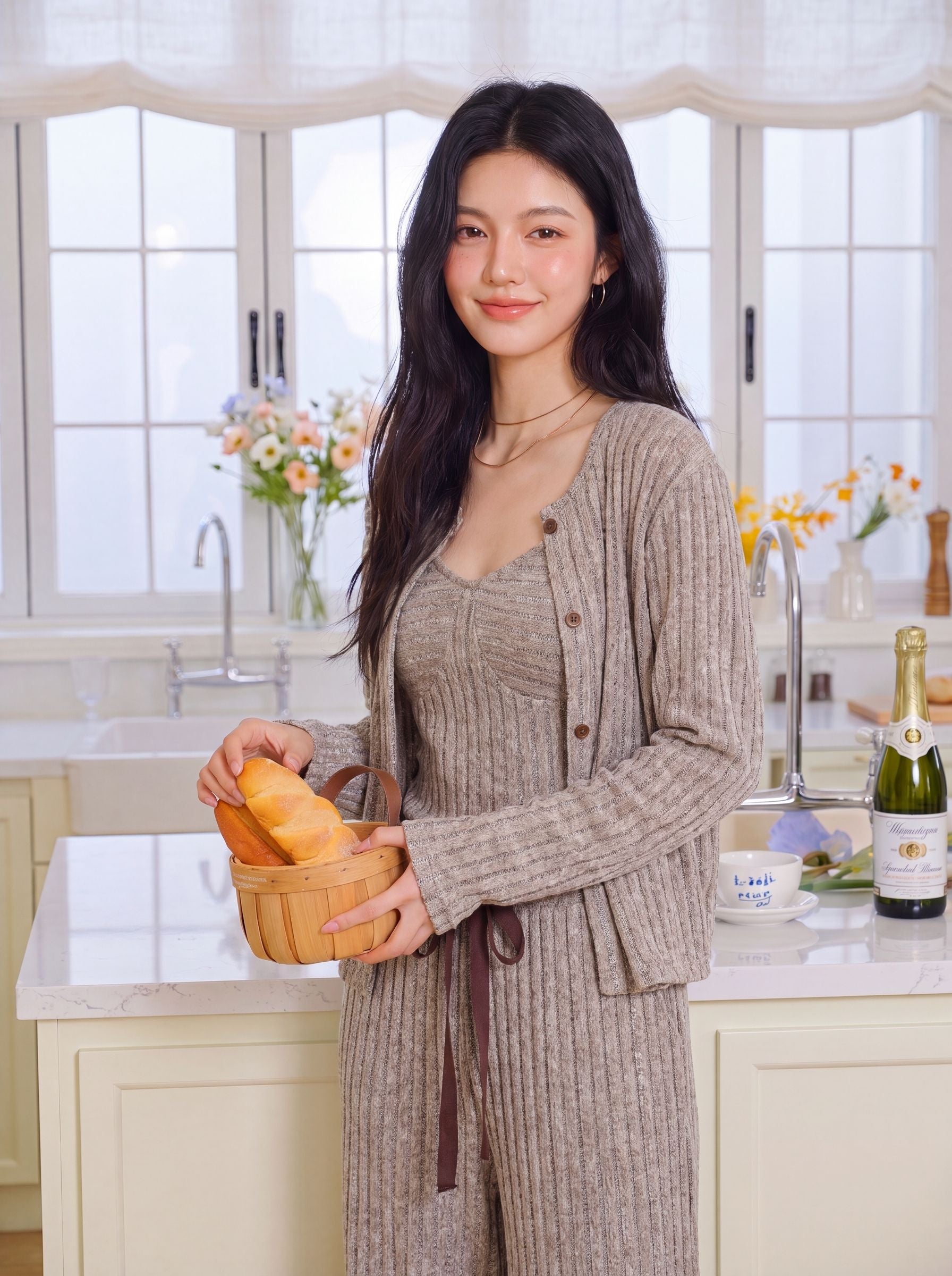 Cozy Ribbed Knit Lounge Set