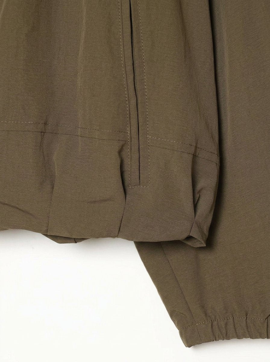 Cropped Zip Up Utility Jacket
