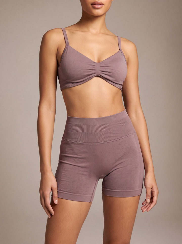 Seamless High Waisted Workout Short Set