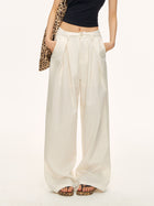 High Waisted Pleated Wide Leg Pants