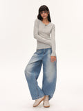 Rhinestone Star Wide Leg Jeans
