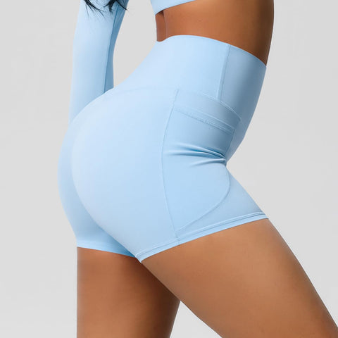 High Waisted Pocket Workout Shorts