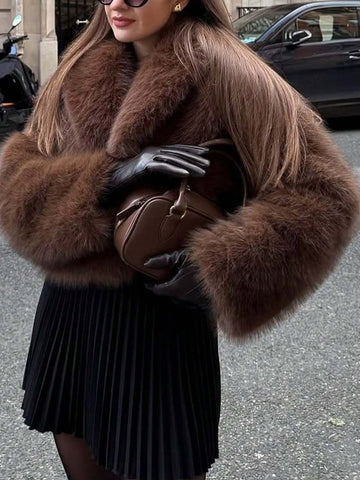 Cozy Plush Faux Fur Jacket