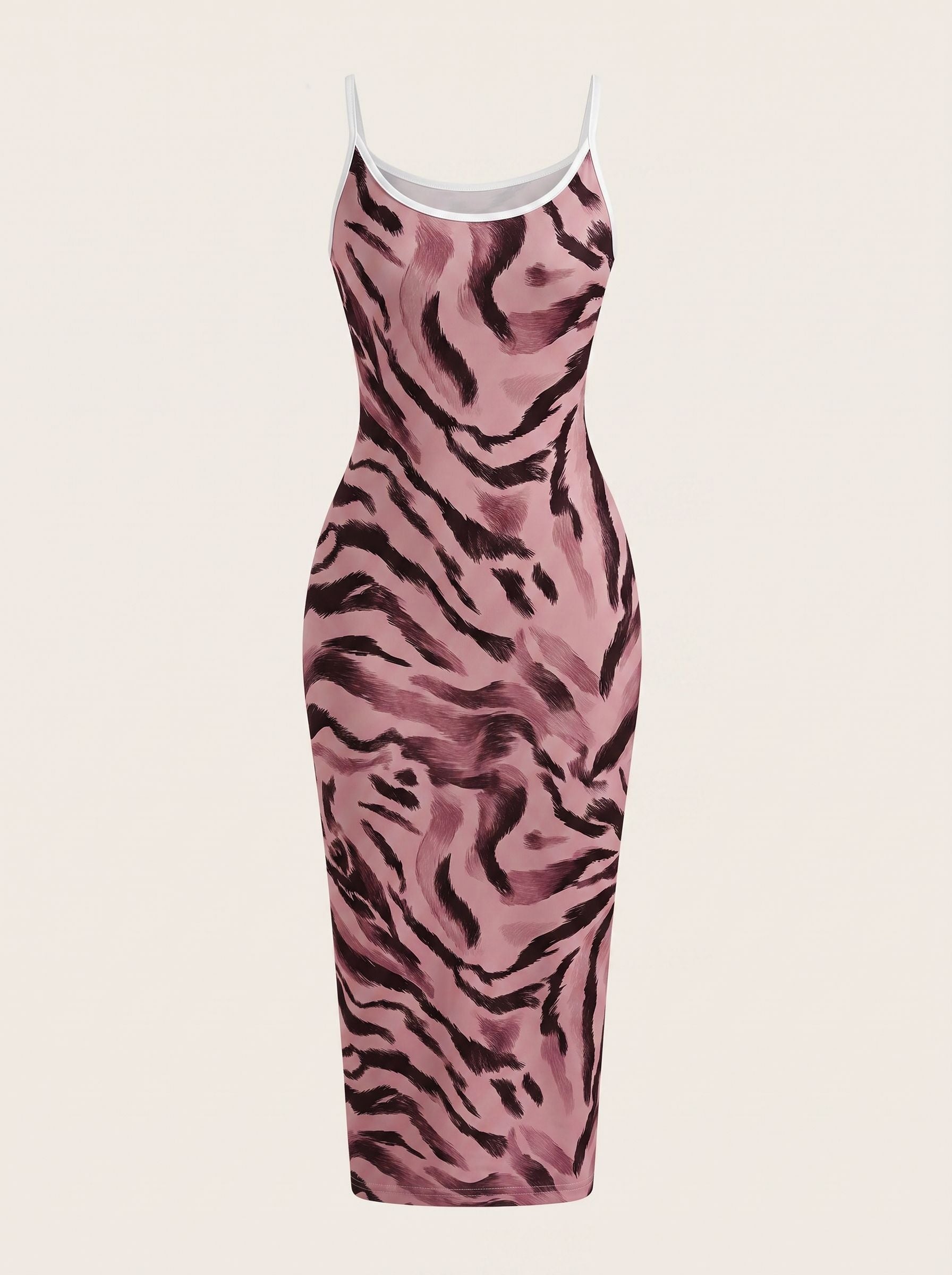 CAPRI Floral Print Sleeveless Bodycon Midi Dress