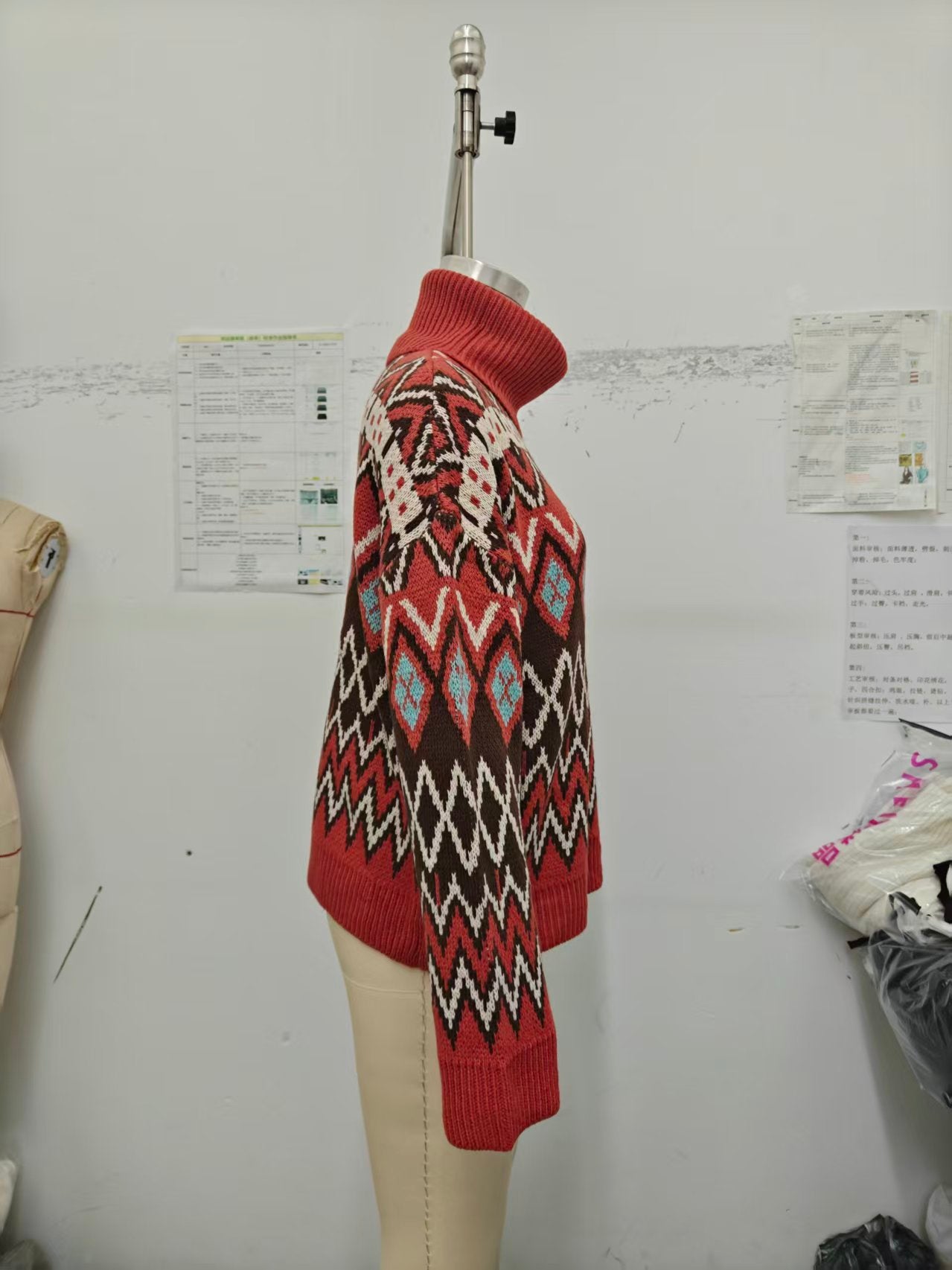 Cozy Fair Isle Turtleneck Sweater