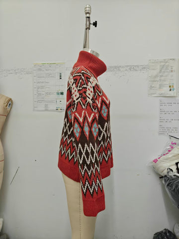 Cozy Fair Isle Turtleneck Sweater