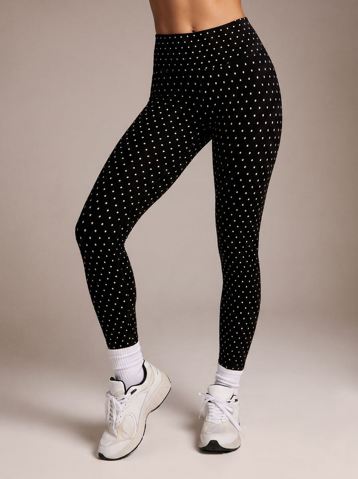 High Waisted Polka Dot Yoga Leggings