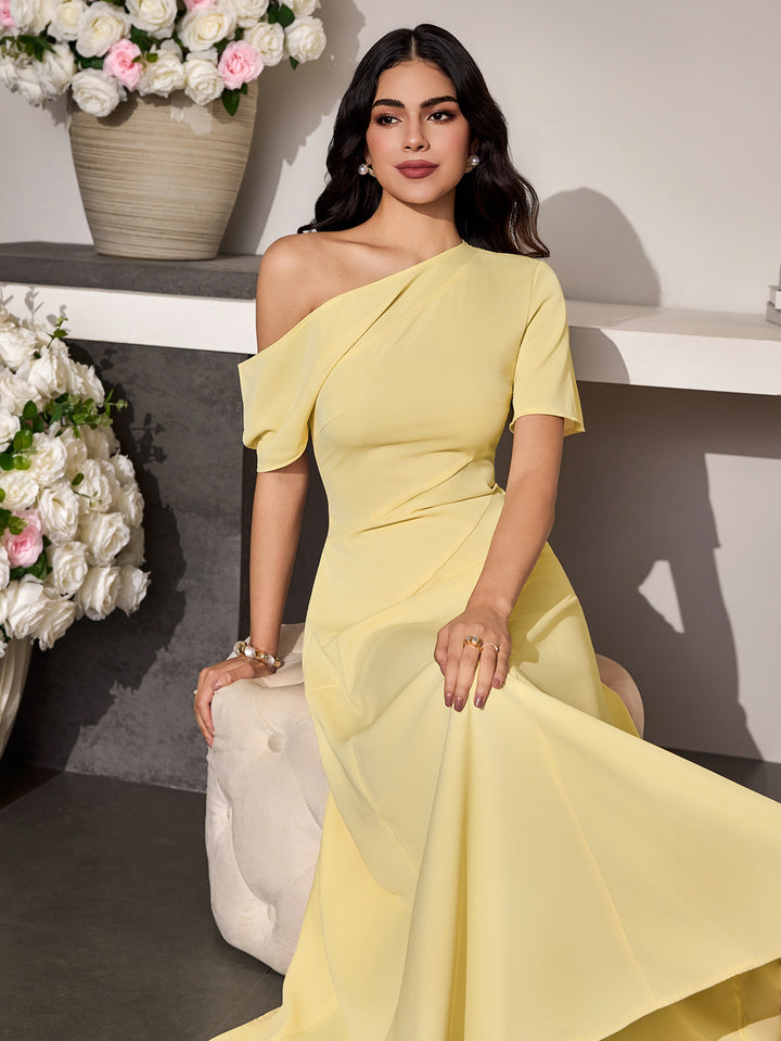 Elegant Off Shoulder Midi Dress