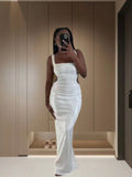 Glittery Cutout Back Maxi Dress