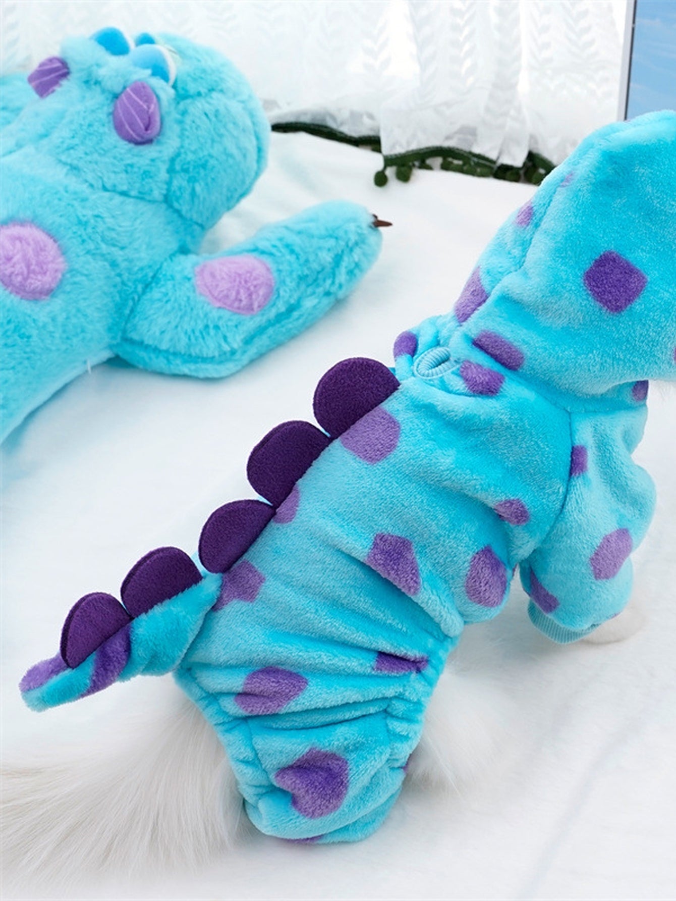 Cozy Fleece Monster Cat Hoodie