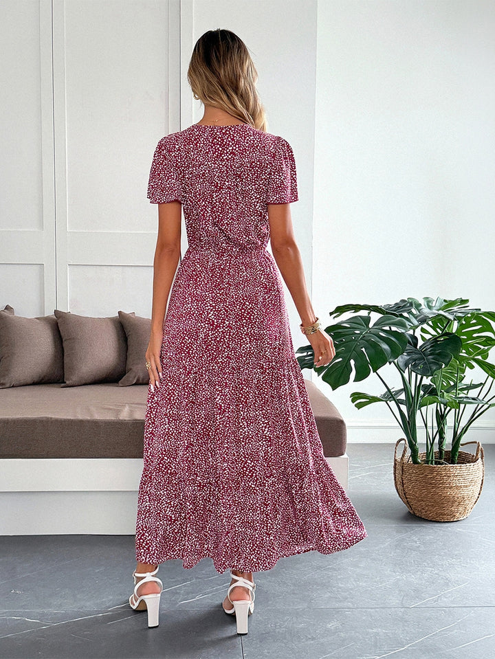 Floral Button Down Midi Dress