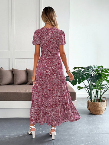 Floral Button Down Midi Dress