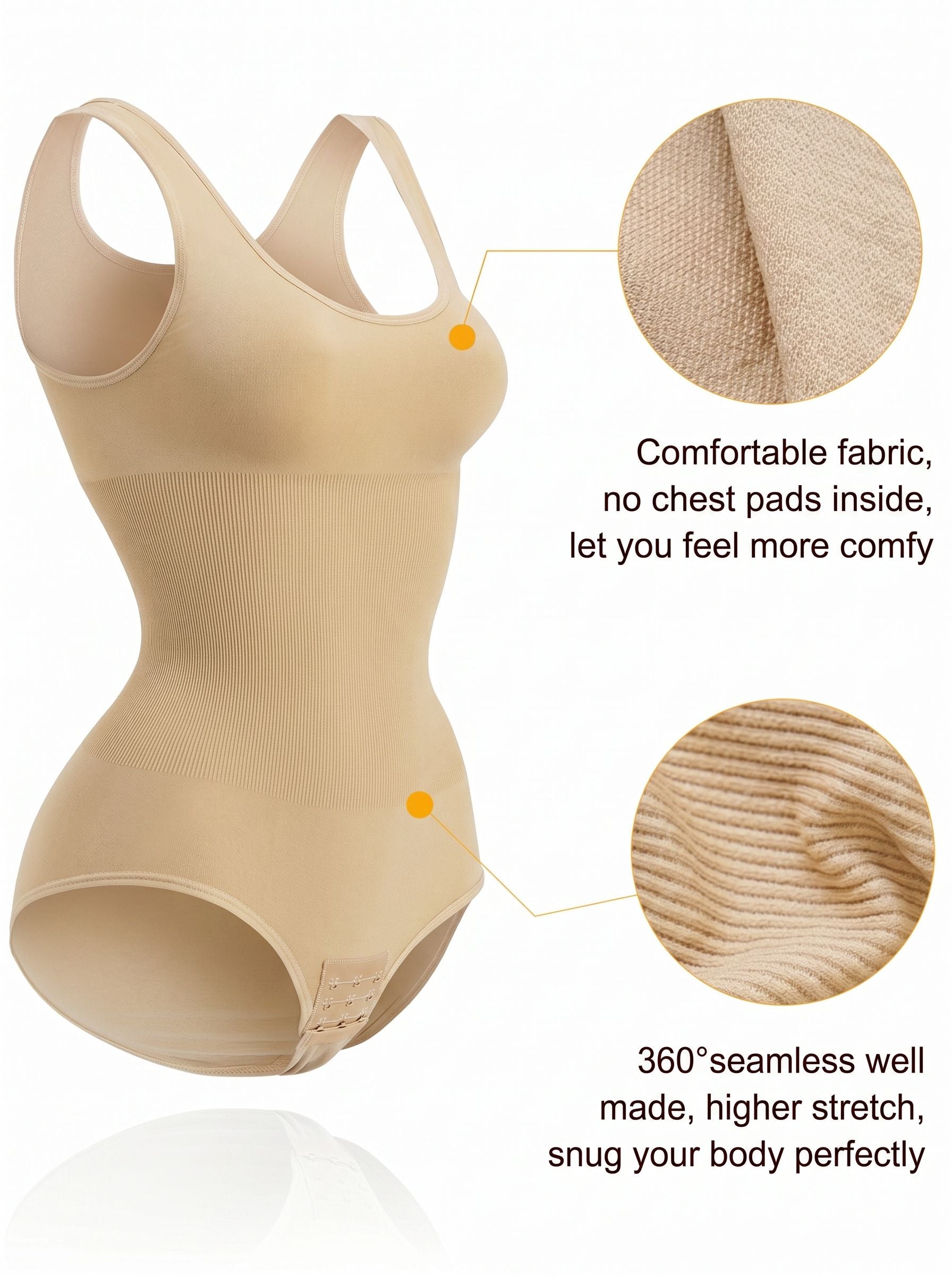 Seamless Tummy Control Bodysuit Shapewear