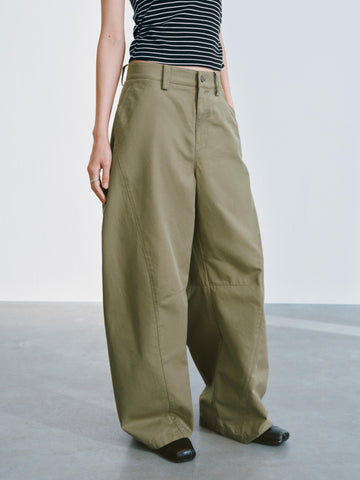 Barrel Leg Cargo Pants