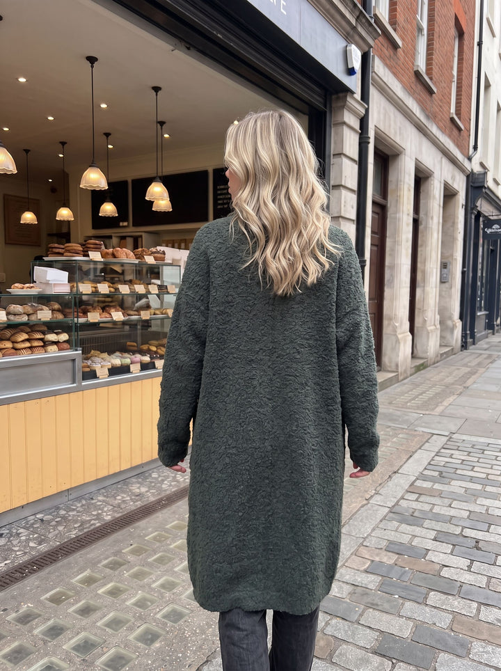 Cozy Fuzzy Long Open Cardigan