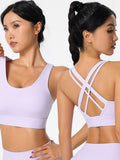 Strappy Back Seamless Sports Bra