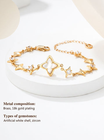 Dainty Celestial Gold Star Bracelet