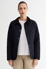 Classic Quilted Corduroy Collar Jacket