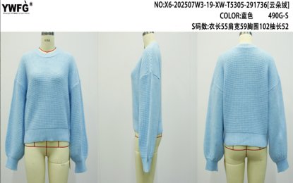 Cozy Soft Waffle Knit Pullover Sweater