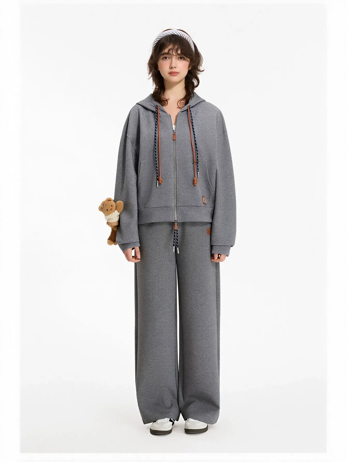 Comfy Drawstring Wide Leg Sweatpants