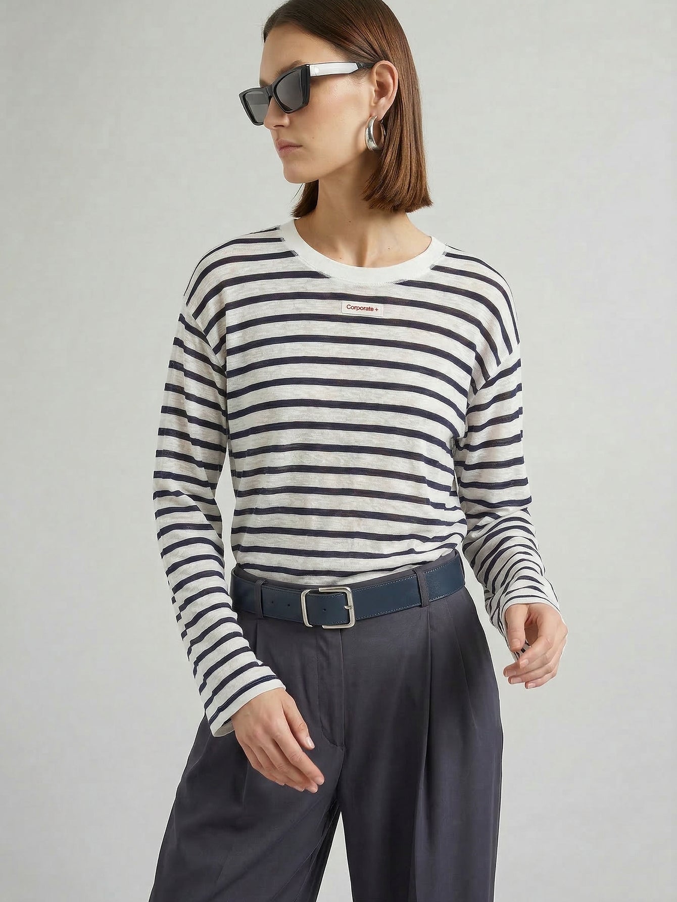 Long Sleeves Striped Sweater