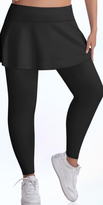 High Waisted Skirted Athletic Leggings