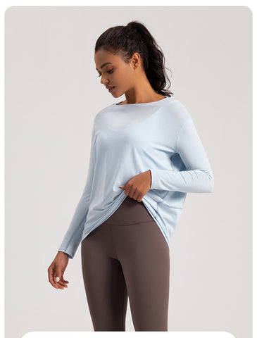 Lightweight Breathable Long Sleeve Workout Tee