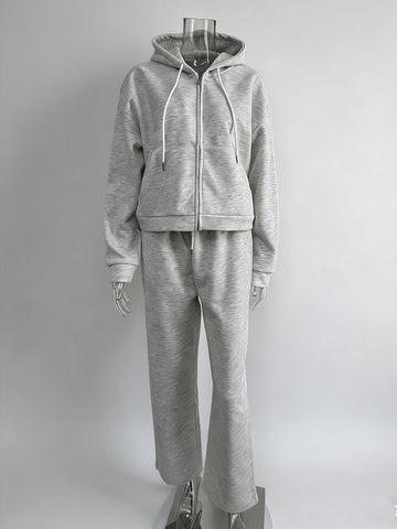 Cozy Oversized Zip Up Lounge Set