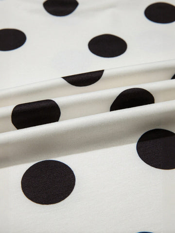 Casual Polka Dot Short Set