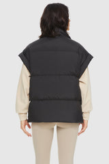 Oversized Padded Stand Collar Vest