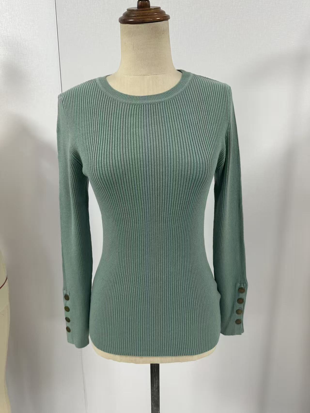 Slim Fit Ribbed Crewneck Sweater