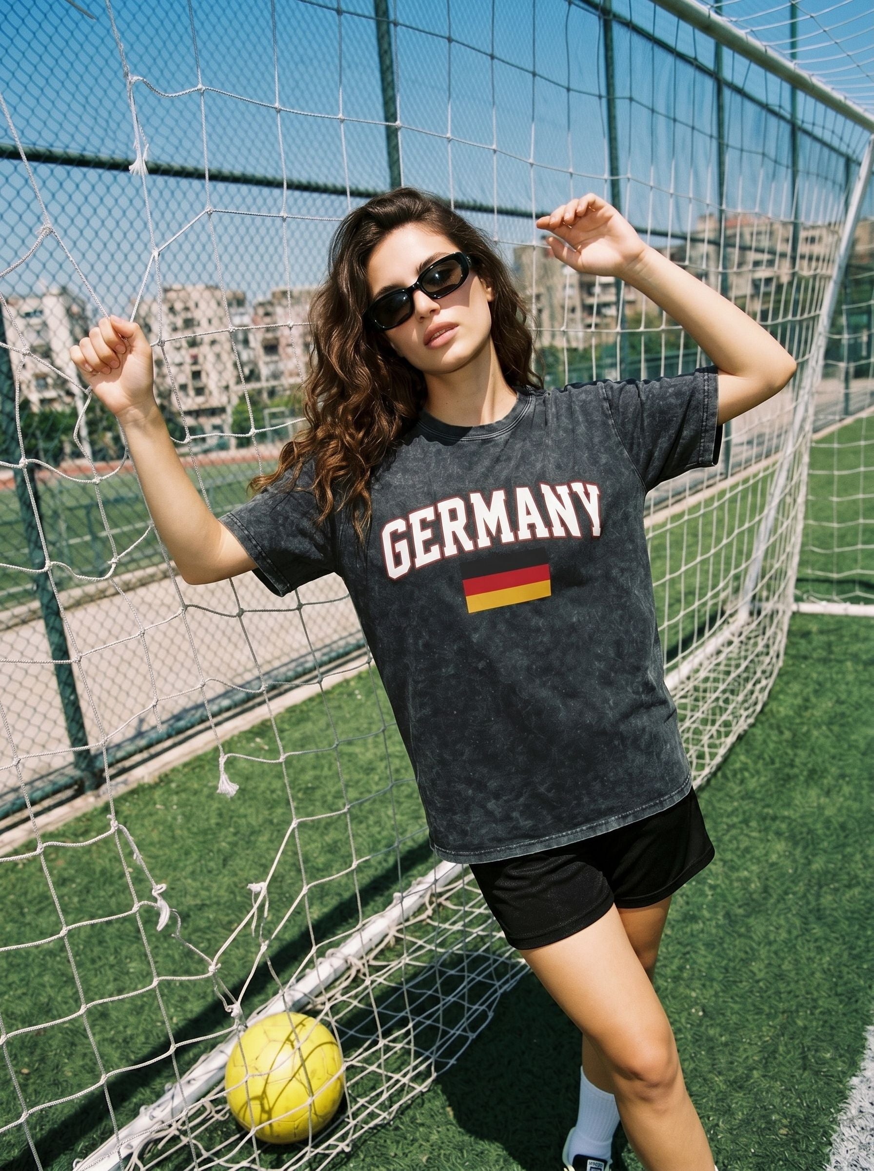 World Cup 2026 Vintage Wash Germany Graphic  T-Shirt