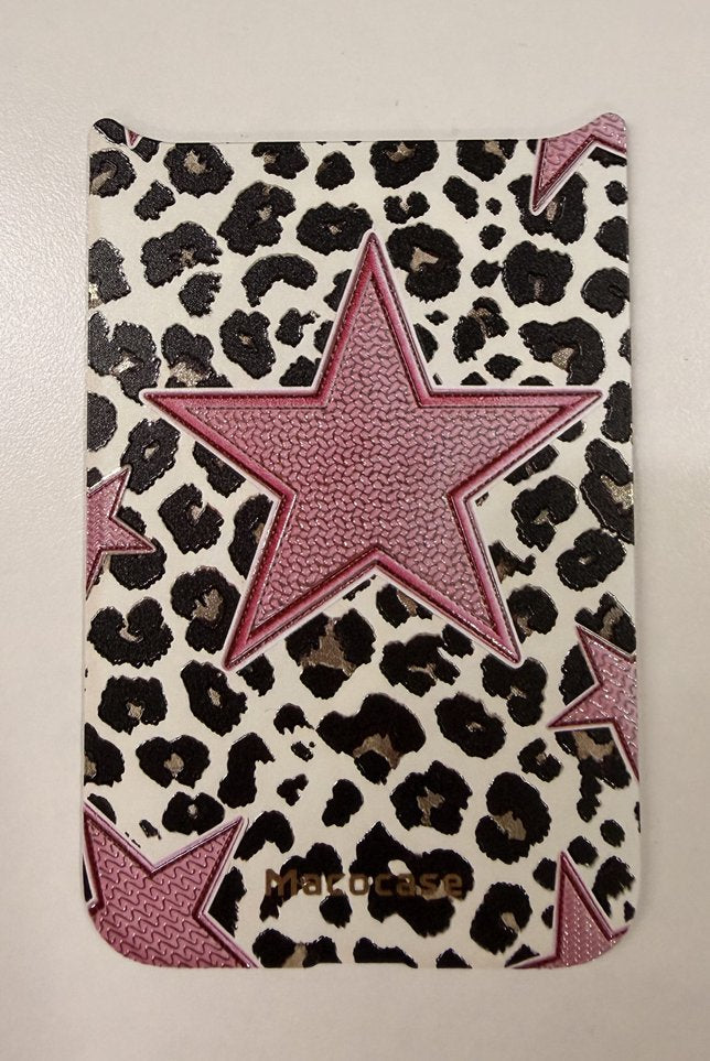 Pink Star Leopard Print Phone Case