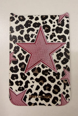 Pink Star Leopard Print Phone Case