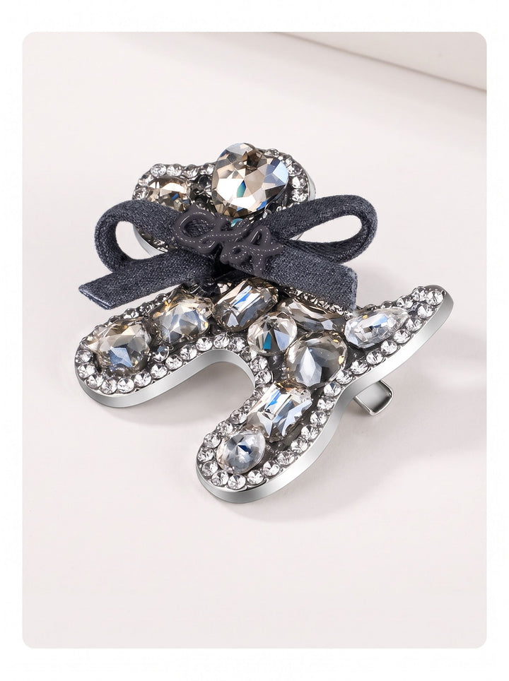 Sparkling Puppy Rhinestone Hair Clip