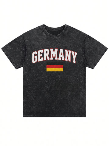 World Cup 2026 Vintage Wash Germany Graphic  T-Shirt