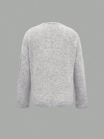 Soft Brushed Button Front Cardigan