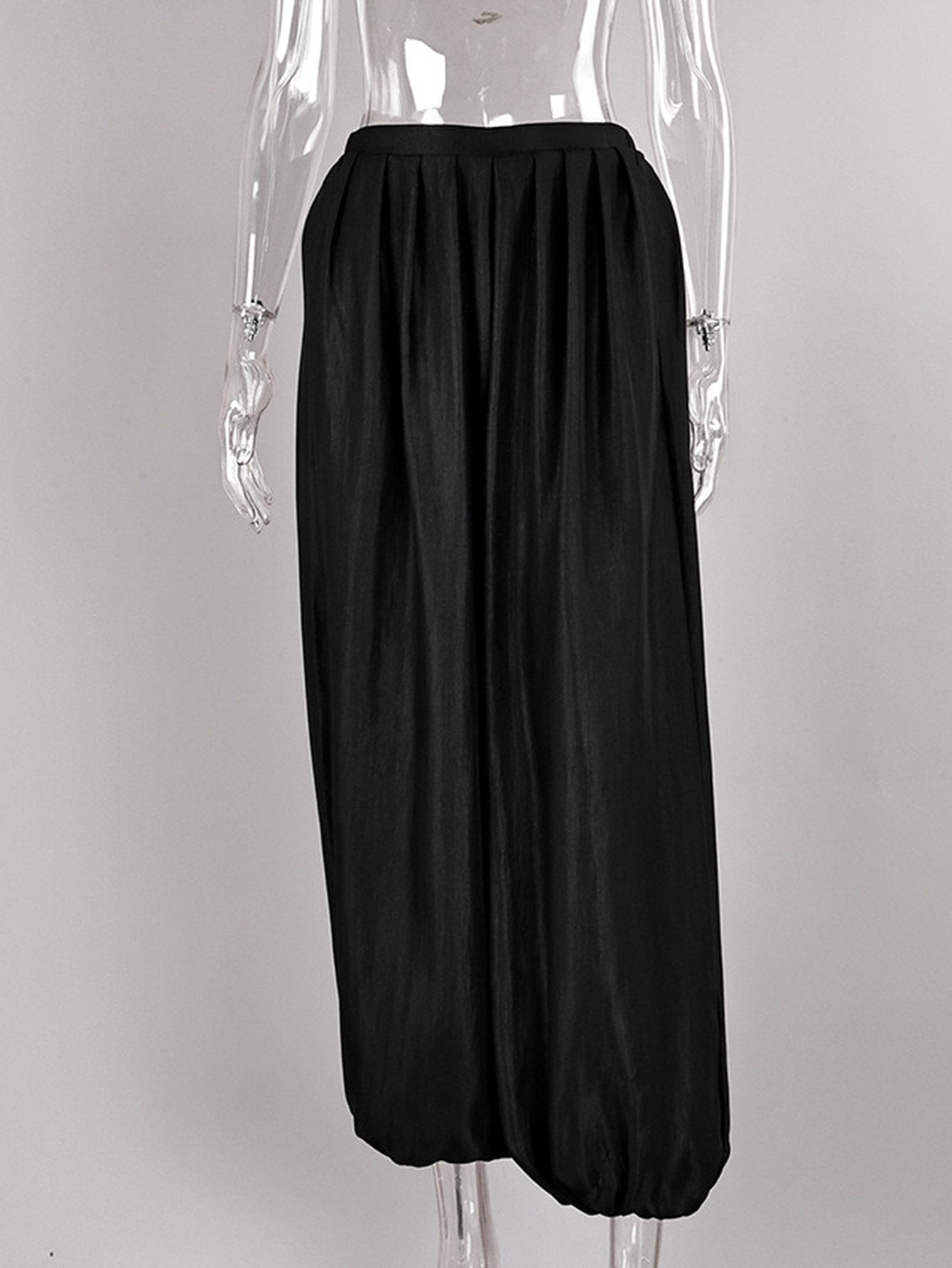 High Waisted Pleated Harem Pants