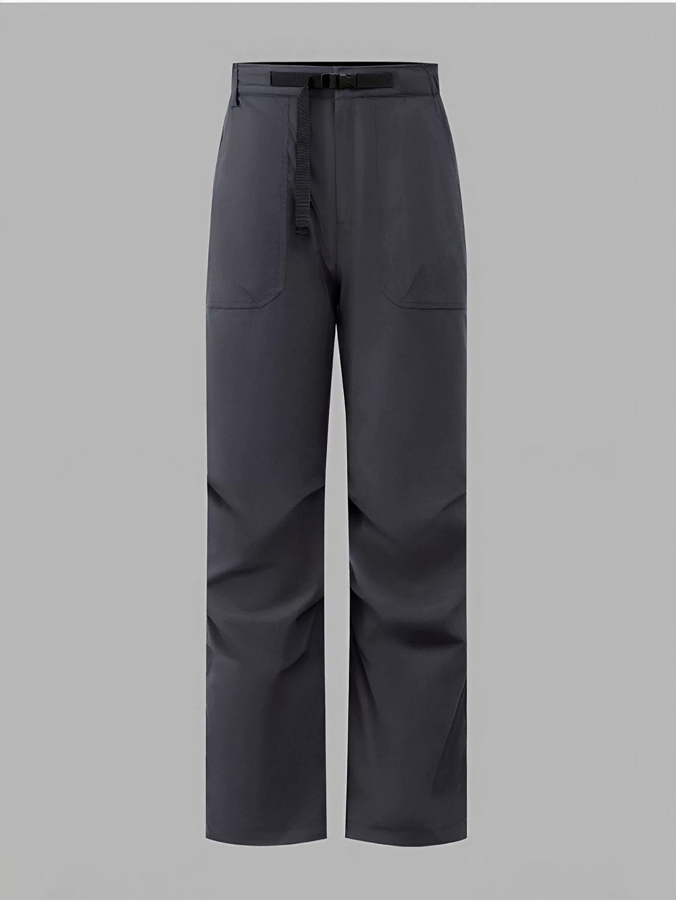 High Waisted Casual Belted Pants