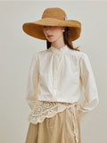 Organic Cotton Stand Collar Button Shirt