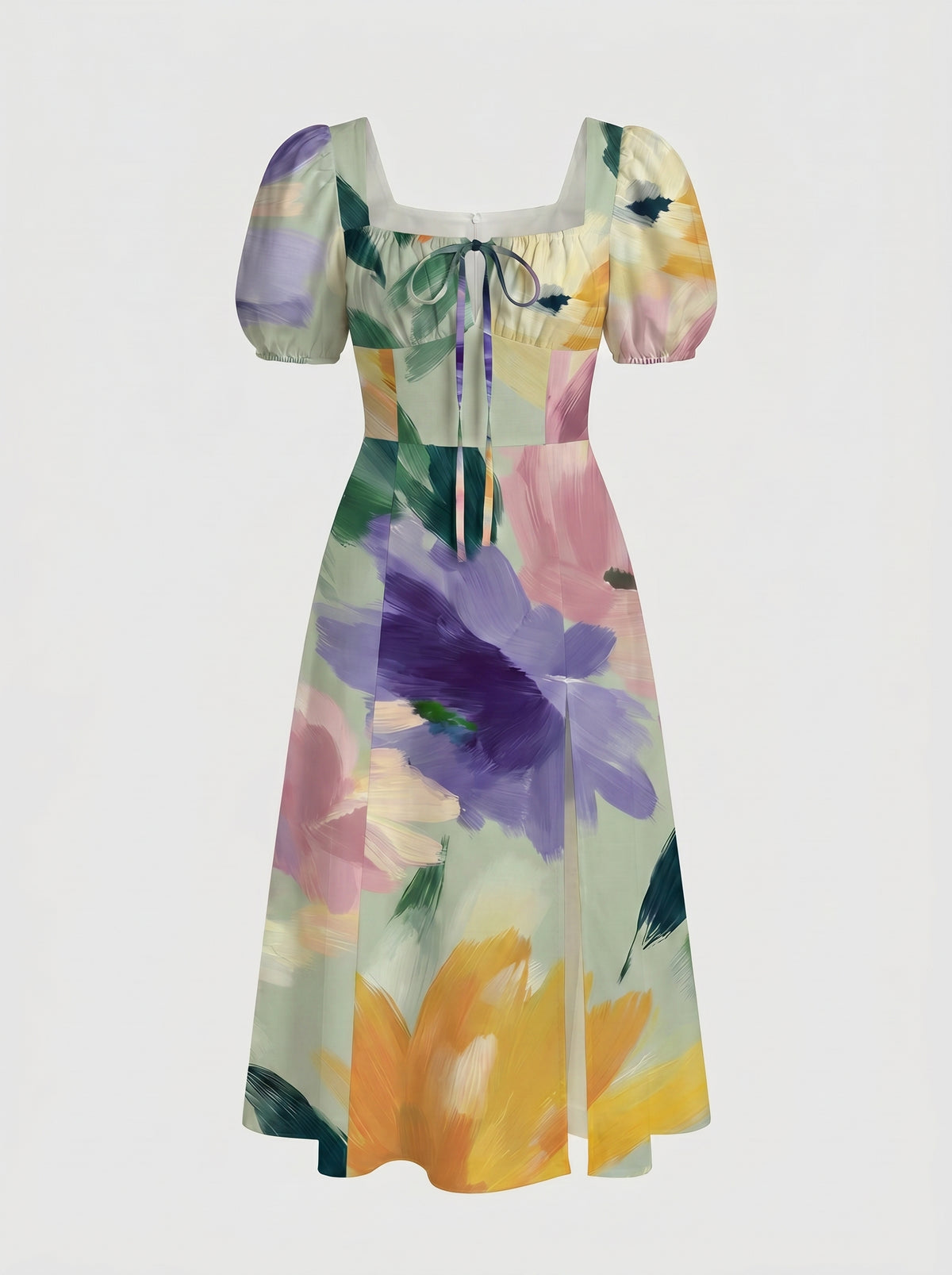 Sikruti Jena's Abstract Floral Print Midi Dress