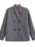 Cozy Double Breasted Wool Coat