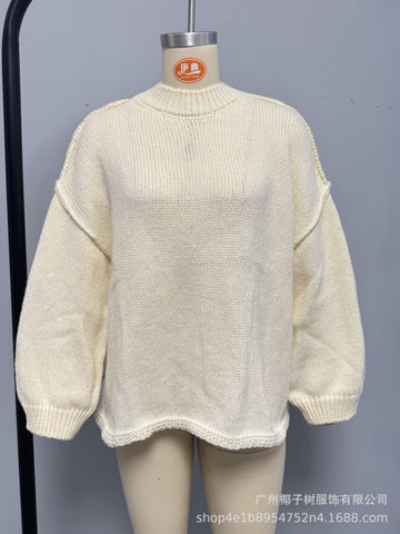 Cozy Oversized Mock Neck Sweater
