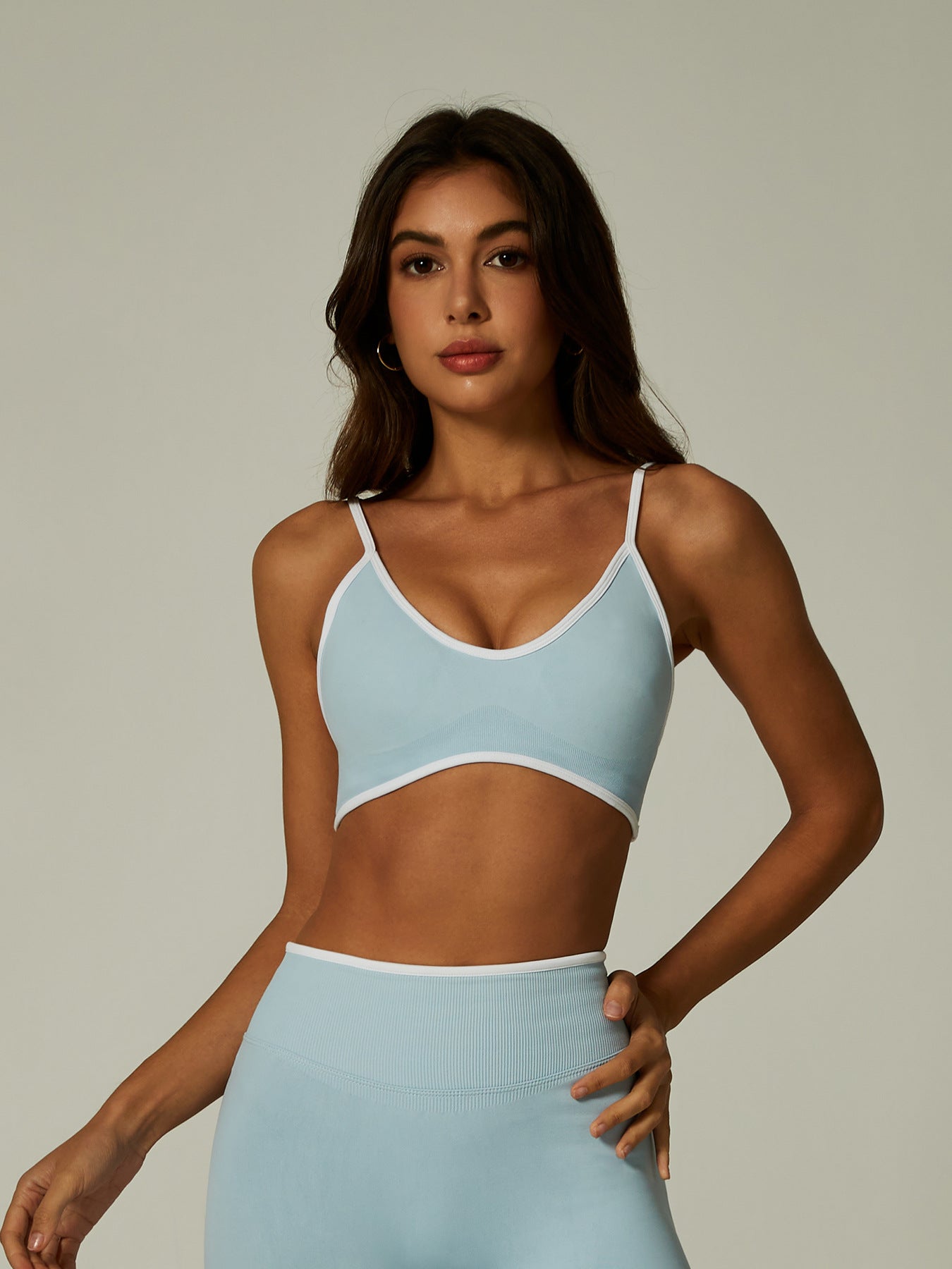 Seamless Ribbed High Support Workout Set