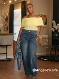Off The Shoulder Ribbed Sweater