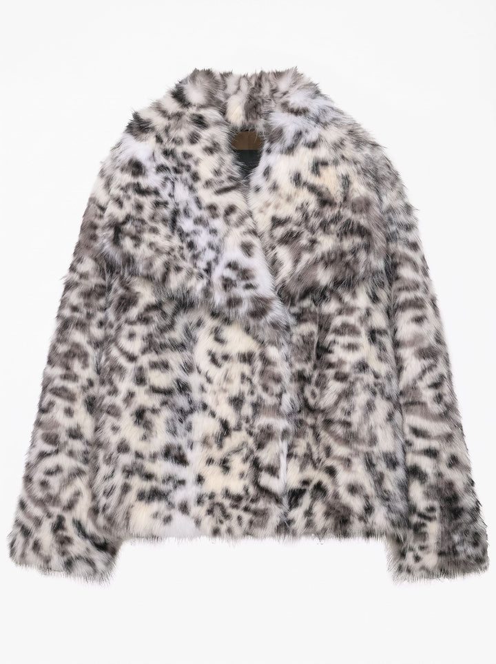 Plush Soft Cropped Faux Fur Coat